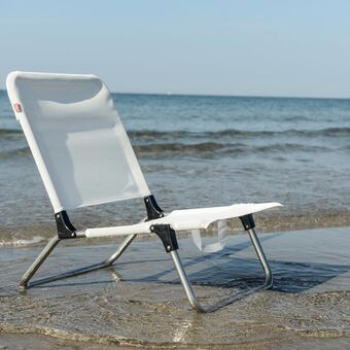 Preview: FIAM® Quick Strandstuhl Aluminium Weiss